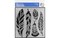 PA Essentials Stencil Boho Feathers for Painting on Wood, Canvas, Paper, Fabric, Wall and Tile, Reusable DIY Art and Craft Stencils for Painting, 12"x12" Inches